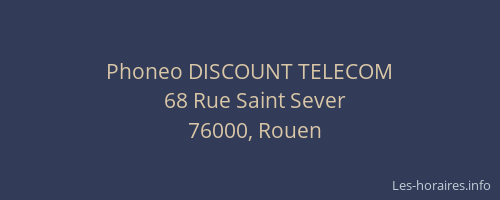 Phoneo DISCOUNT TELECOM