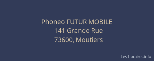 Phoneo FUTUR MOBILE