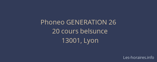 Phoneo GENERATION 26