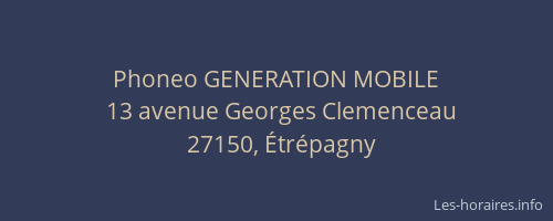 Phoneo GENERATION MOBILE
