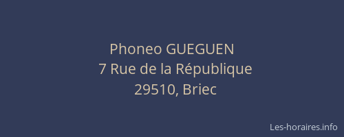 Phoneo GUEGUEN