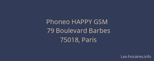 Phoneo HAPPY GSM