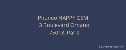 Phoneo HAPPY GSM