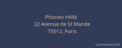 Phoneo HKM
