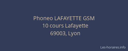 Phoneo LAFAYETTE GSM