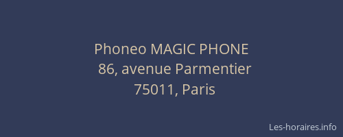 Phoneo MAGIC PHONE