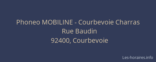 Phoneo MOBILINE - Courbevoie Charras