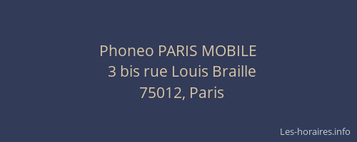 Phoneo PARIS MOBILE