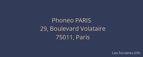 Phoneo PARIS