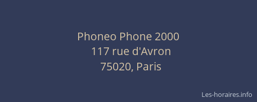 Phoneo Phone 2000