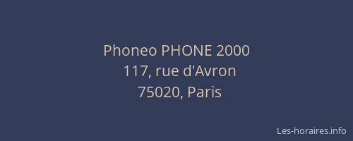 Phoneo PHONE 2000