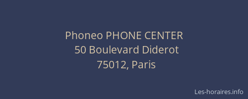 Phoneo PHONE CENTER