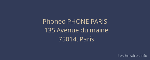 Phoneo PHONE PARIS