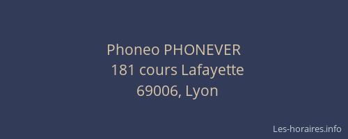 Phoneo PHONEVER