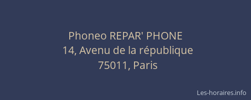 Phoneo REPAR' PHONE