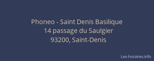 Phoneo - Saint Denis Basilique
