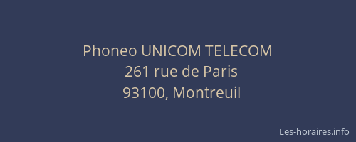 Phoneo UNICOM TELECOM
