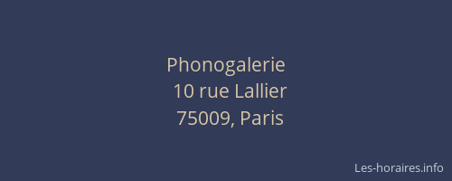 Phonogalerie