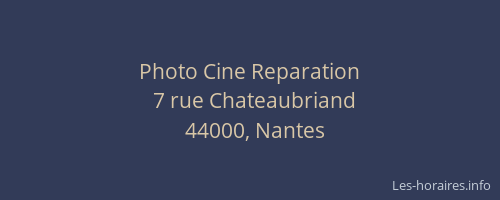Photo Cine Reparation