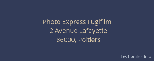 Photo Express Fugifilm
