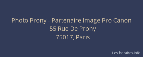Photo Prony - Partenaire Image Pro Canon