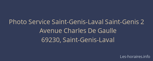Photo Service Saint-Genis-Laval Saint-Genis 2