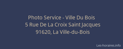 Photo Service - Ville Du Bois