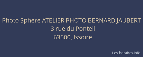 Photo Sphere ATELIER PHOTO BERNARD JAUBERT