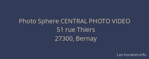 Photo Sphere CENTRAL PHOTO VIDEO