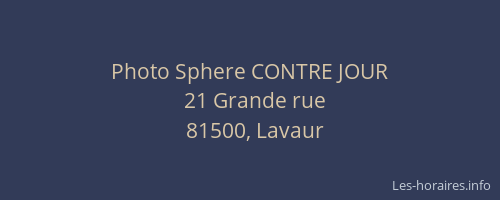Photo Sphere CONTRE JOUR