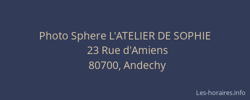 Photo Sphere L'ATELIER DE SOPHIE