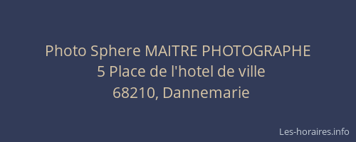 Photo Sphere MAITRE PHOTOGRAPHE