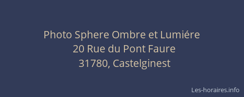 Photo Sphere Ombre et Lumiére