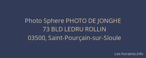 Photo Sphere PHOTO DE JONGHE