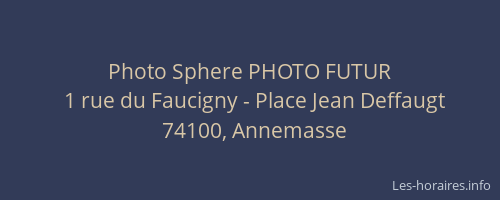 Photo Sphere PHOTO FUTUR