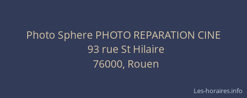 Photo Sphere PHOTO REPARATION CINE