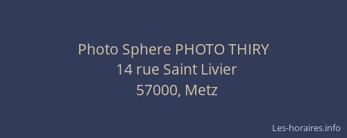 Photo Sphere PHOTO THIRY