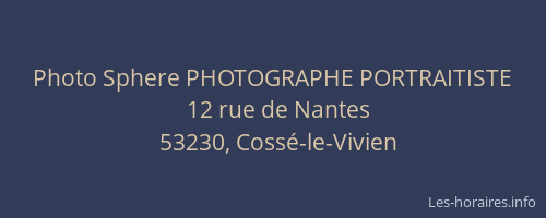 Photo Sphere PHOTOGRAPHE PORTRAITISTE