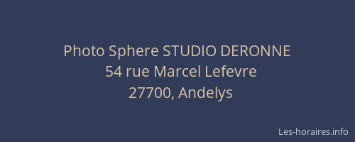 Photo Sphere STUDIO DERONNE