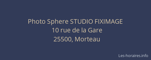 Photo Sphere STUDIO FIXIMAGE