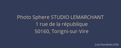 Photo Sphere STUDIO LEMARCHANT