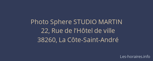 Photo Sphere STUDIO MARTIN