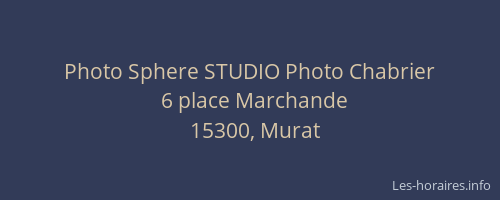Photo Sphere STUDIO Photo Chabrier