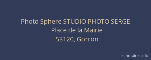 Photo Sphere STUDIO PHOTO SERGE