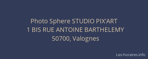 Photo Sphere STUDIO PIX'ART