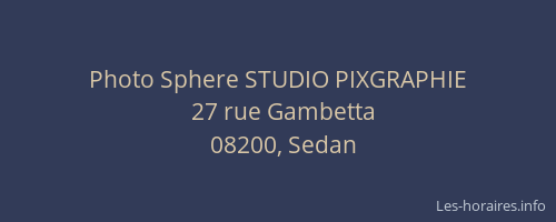 Photo Sphere STUDIO PIXGRAPHIE