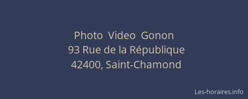 Photo  Video  Gonon