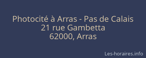 Photocité à Arras - Pas de Calais