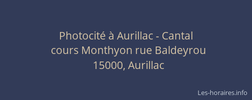 Photocité à Aurillac - Cantal