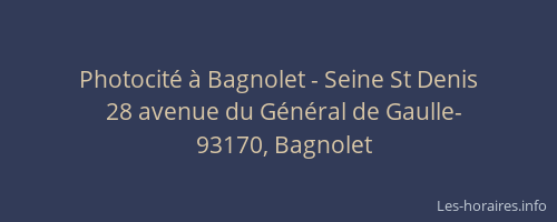 Photocité à Bagnolet - Seine St Denis